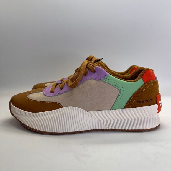 Sorel Ona BLVD Classic Size 7.5 Waterproof Multicolor Leather Suede Sneakers - Picture 4 of 15